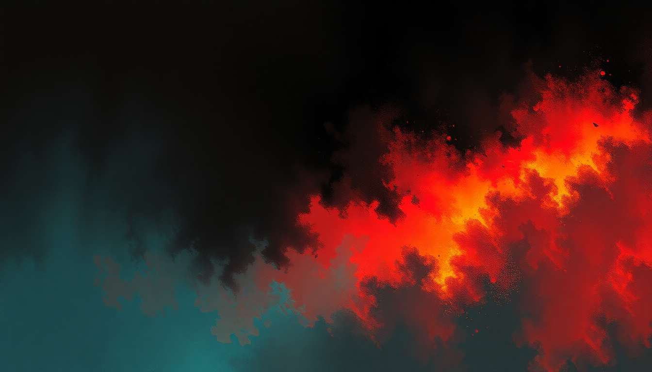 Fan-driven abstract illustration evoking the emotional arc of Rude Mood by Stevie Ray Vaughan