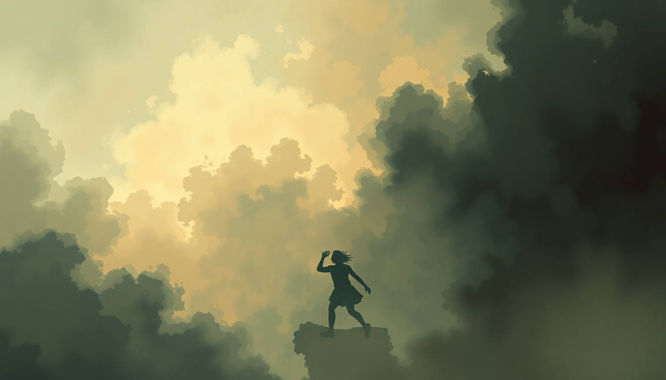 Fan-driven abstract illustration evoking the emotional arc of Run the World (Girls) by Beyoncé