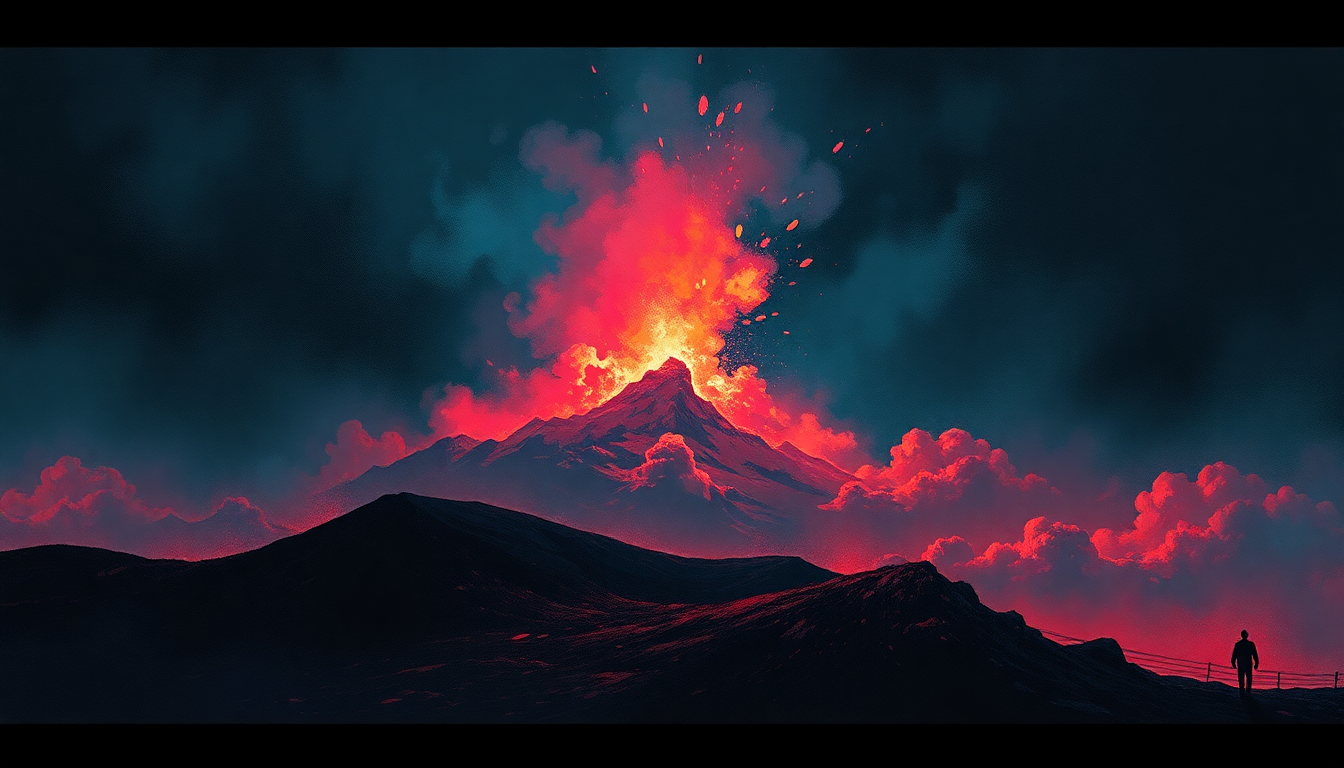 Fan-driven abstract illustration evoking the emotional arc of Run to the Hills by Iron Maiden