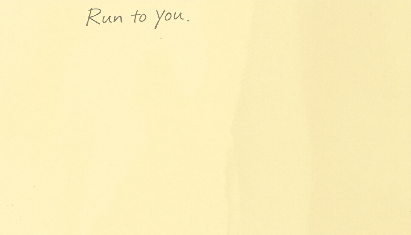 Fan-driven abstract illustration evoking the emotional arc of Run to You by Whitney Houston