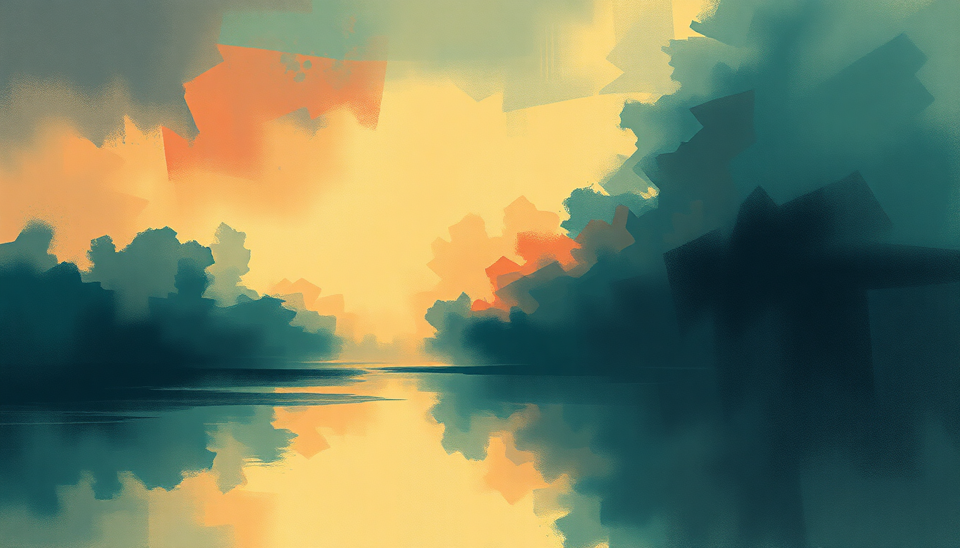 Fan-driven abstract illustration evoking the emotional arc of Runaways by The Killers