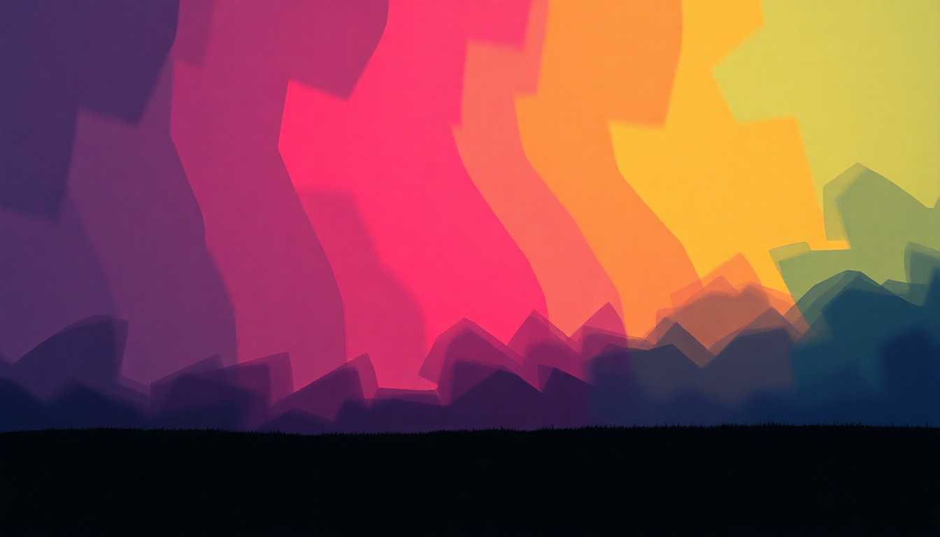 Fan-driven abstract illustration evoking the emotional arc of Running with the Night by The Commodores
