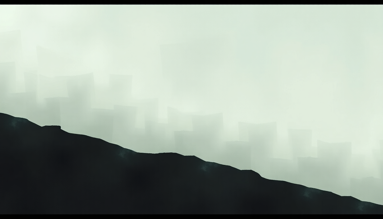 Fan-driven abstract illustration evoking the emotional arc of Russian Hill by Appleseed Cast