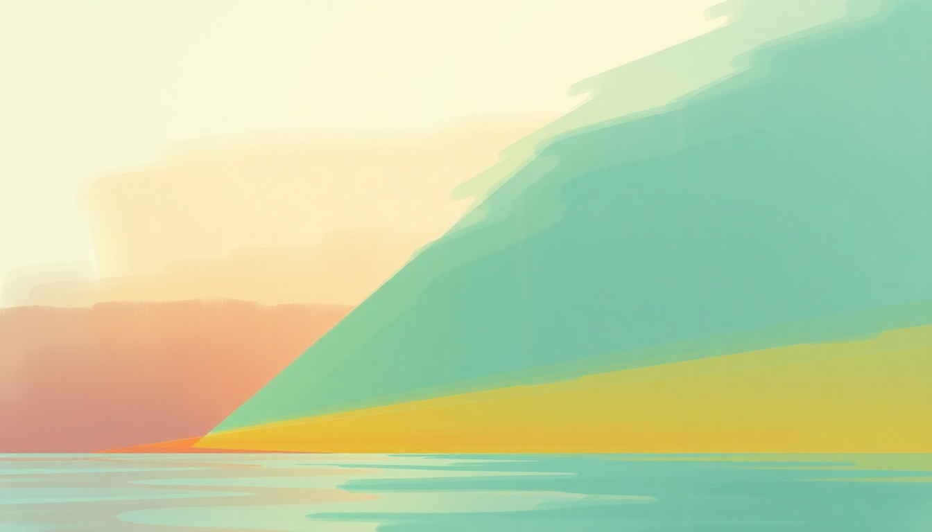 Fan-driven abstract illustration evoking the emotional arc of Sail Away by Randy Newman