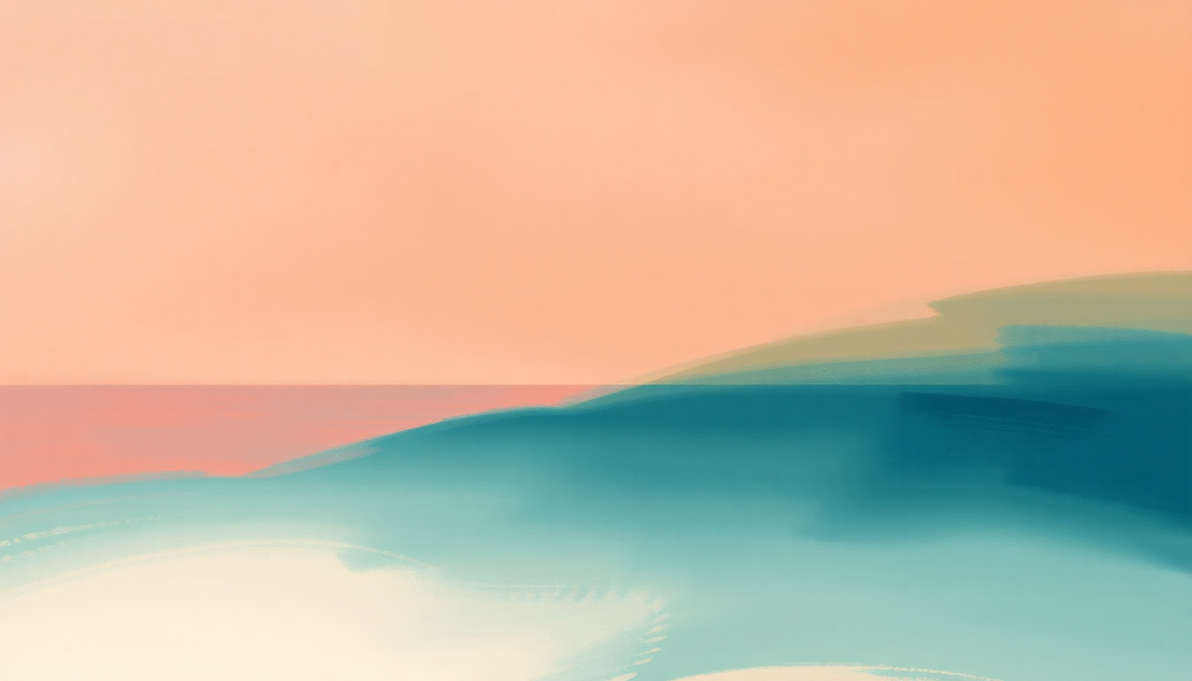 Fan-driven abstract illustration evoking the emotional arc of Saint-Tropez by Post Malone