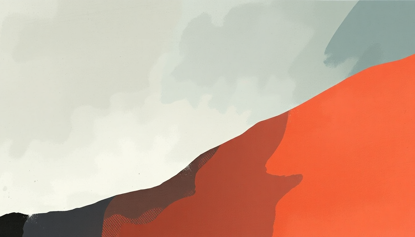 Fan-driven abstract illustration evoking the emotional arc of Salt in the Wound by boygenius