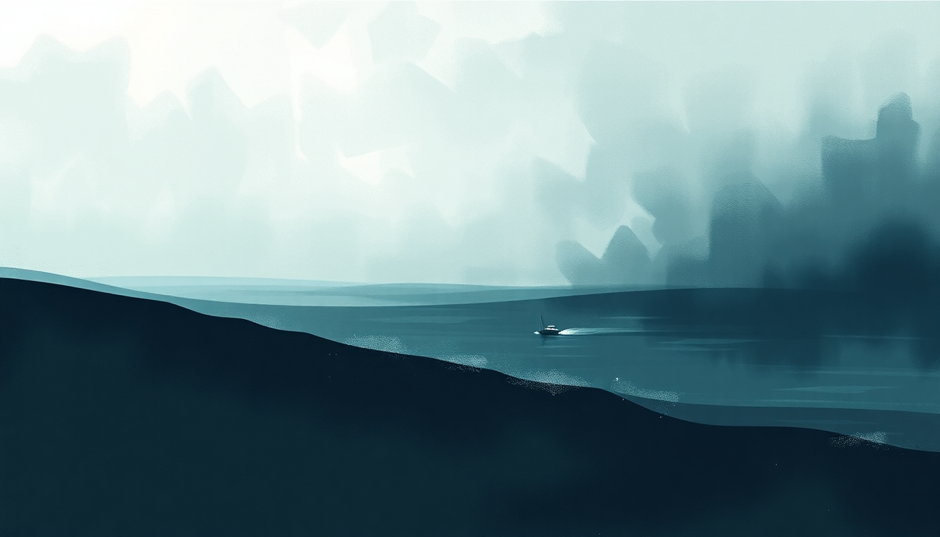 Fan-driven abstract illustration evoking the emotional arc of Salt Water by Ed Sheeran