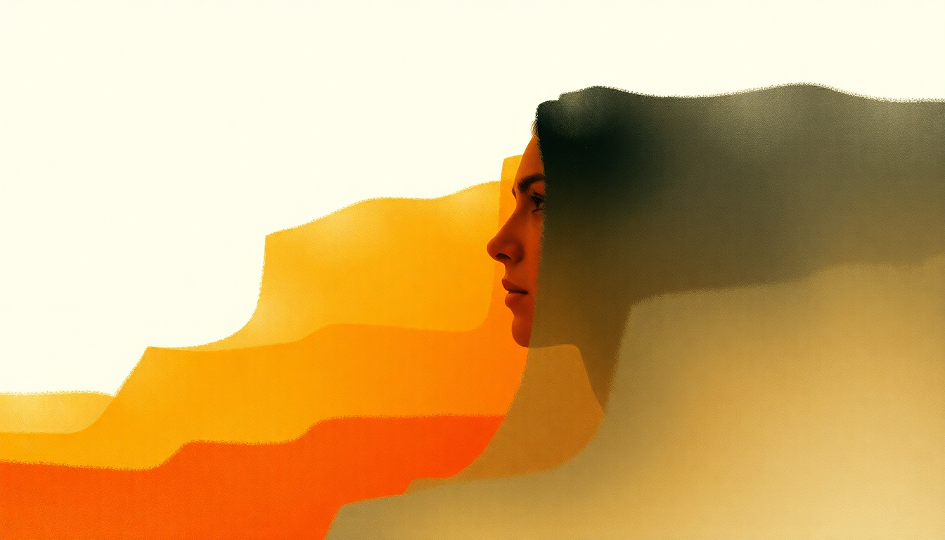 Fan-driven abstract illustration evoking the emotional arc of Salva Mea by Faithless