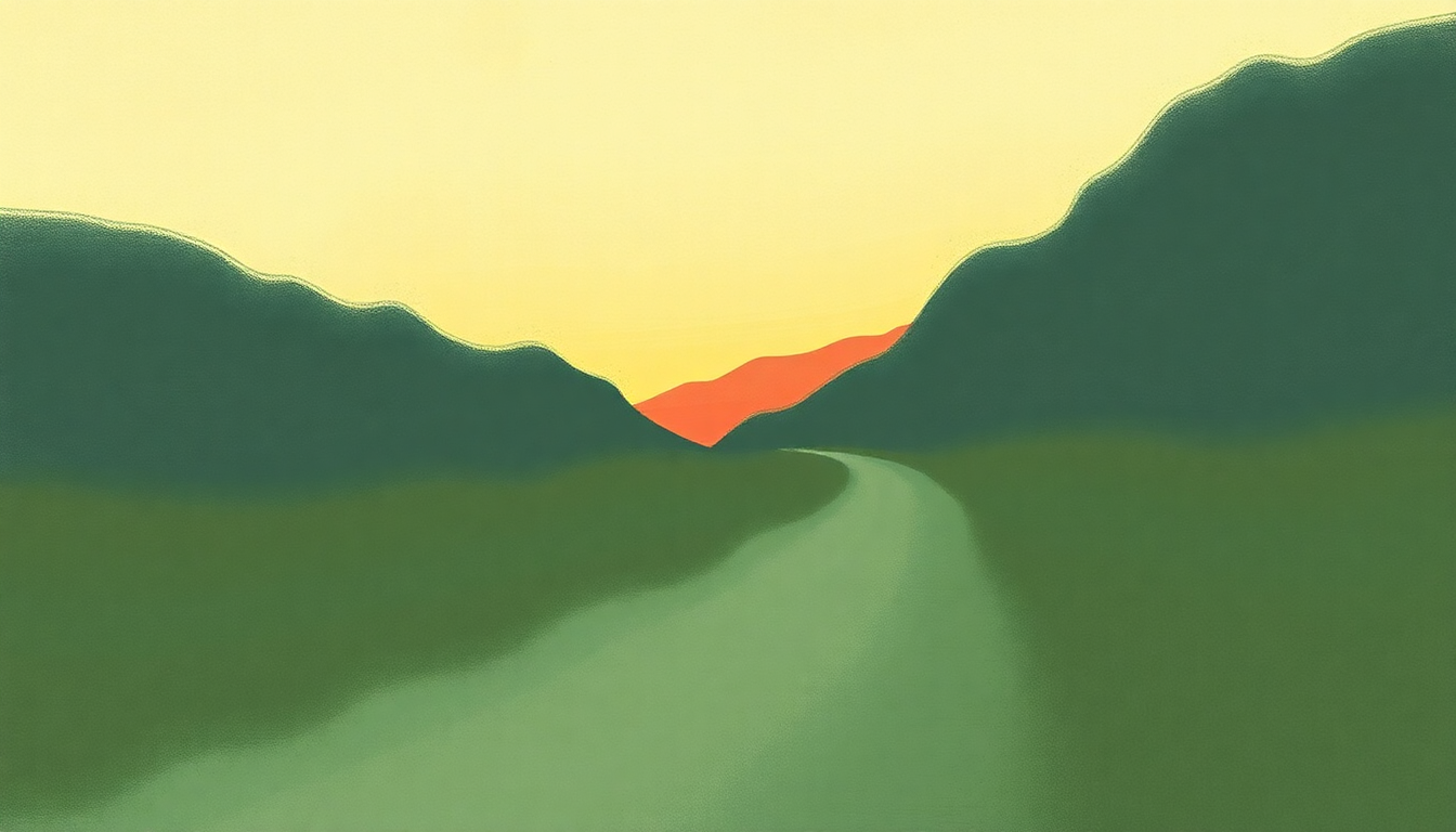 Fan-driven abstract illustration evoking the emotional arc of Sam Stone by John Prine