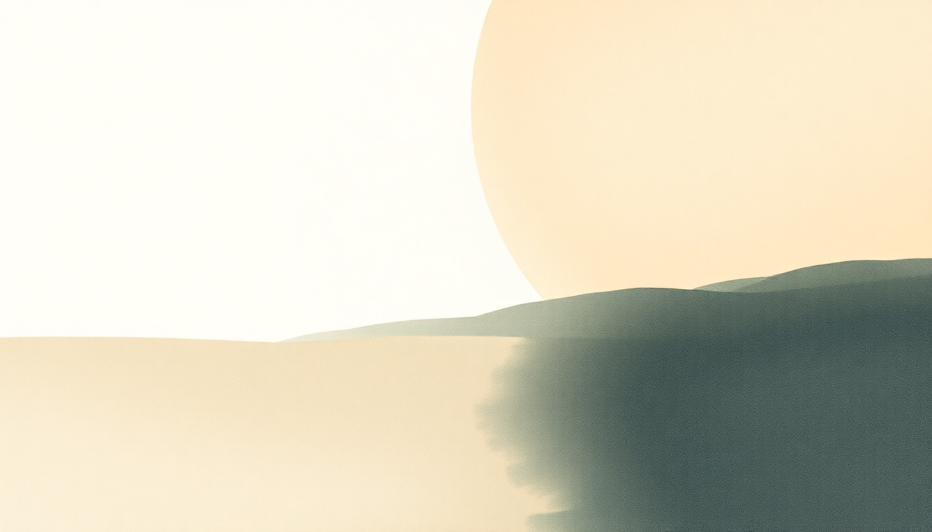 Fan-driven abstract illustration evoking the emotional arc of Saman by Olafur Arnalds