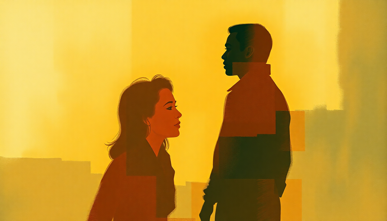 Fan-driven abstract illustration evoking the emotional arc of Same Old Song by The Four Tops