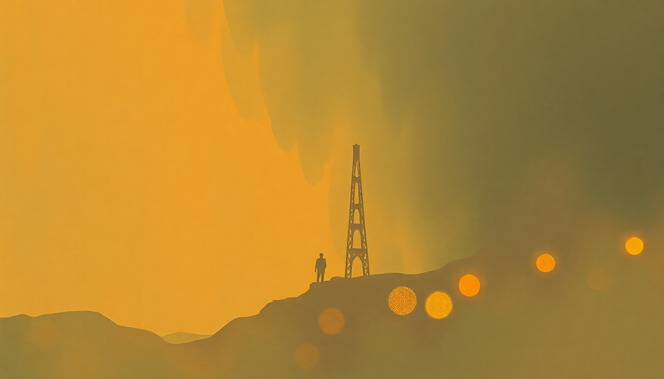 Fan-driven abstract illustration evoking the emotional arc of San Franciscan Nights by The Animals
