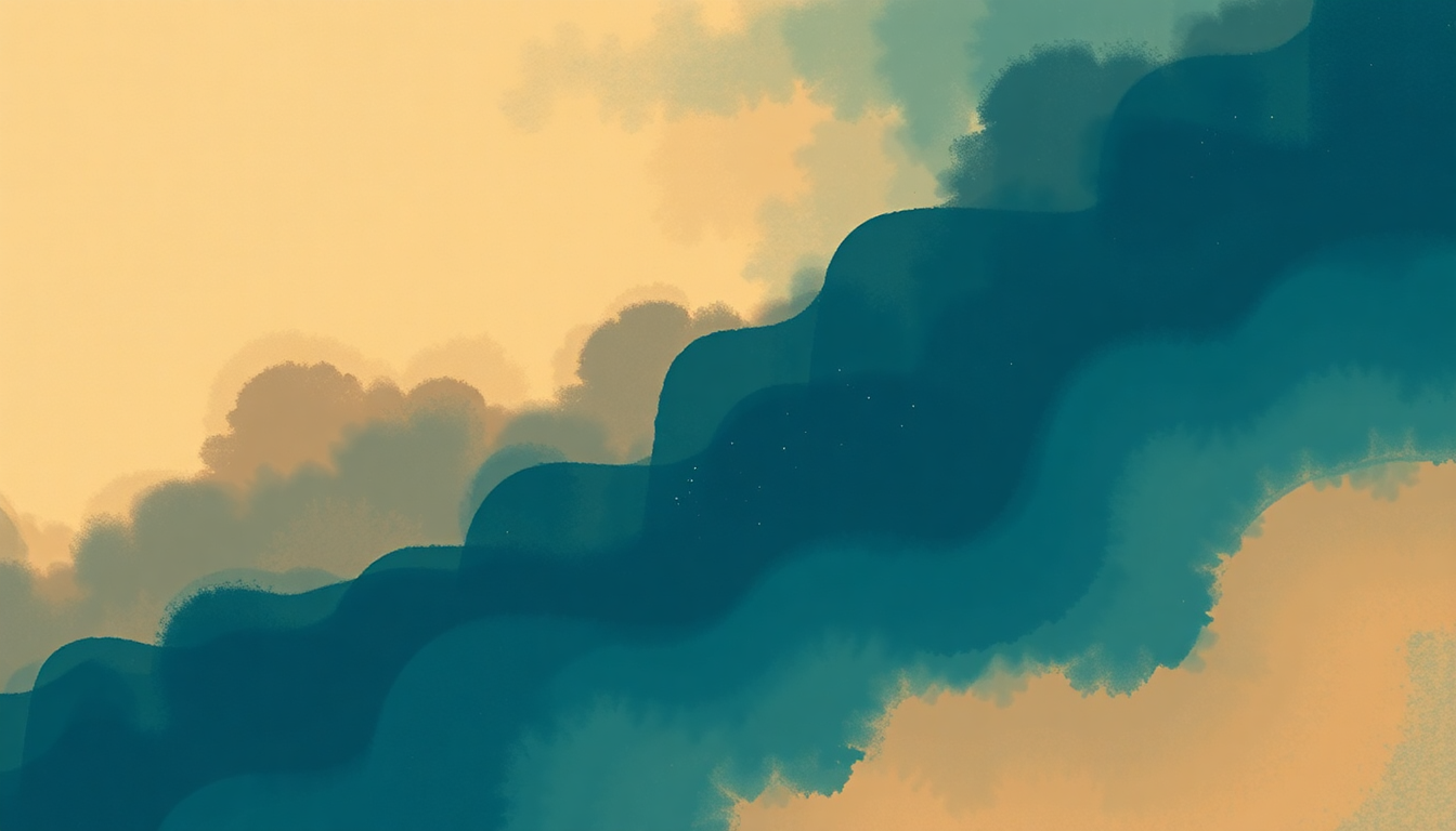 Fan-driven abstract illustration evoking the emotional arc of Satellite by Harry Styles