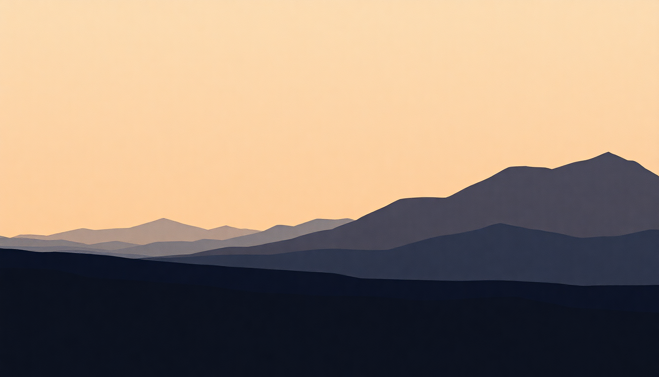 Fan-driven abstract illustration evoking the emotional arc of Satellite Radio by Robert Earl Keen