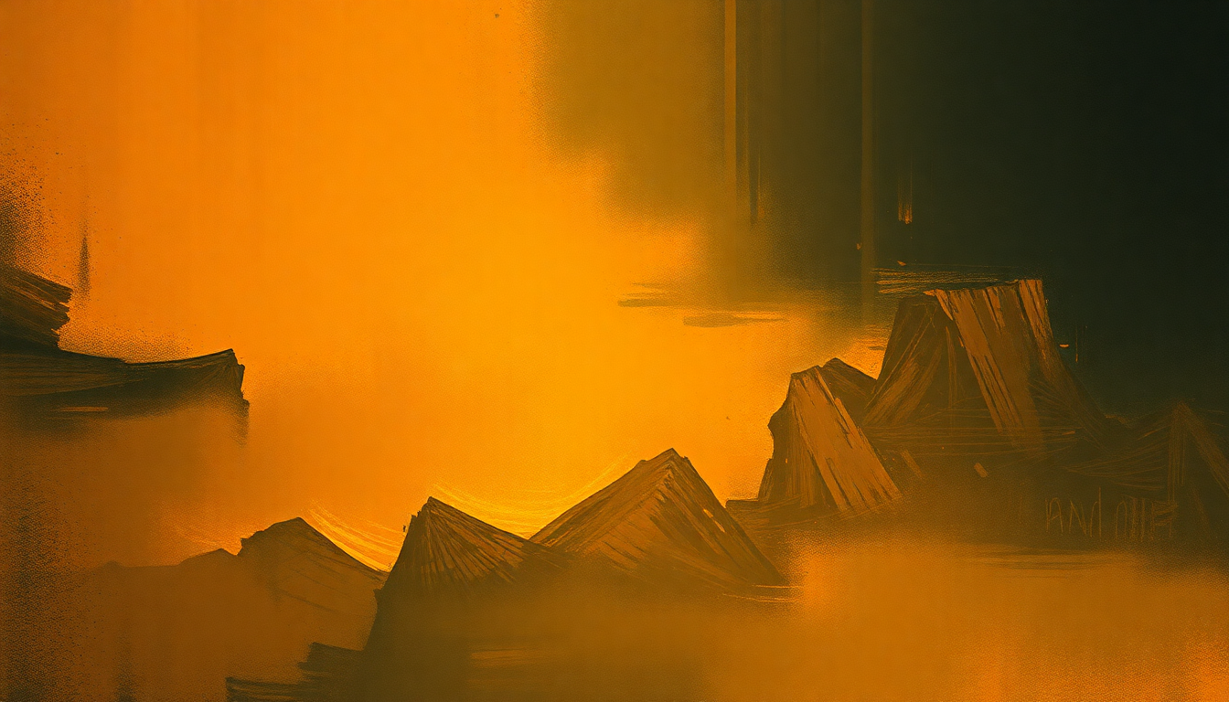 Fan-driven abstract illustration evoking the emotional arc of Saturn by John Coltrane