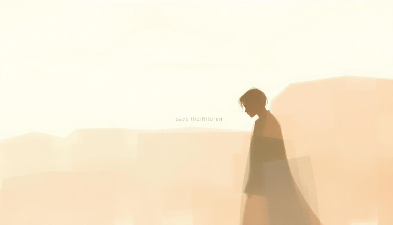 Fan-driven abstract illustration evoking the emotional arc of Save the Children by Marvin Gaye