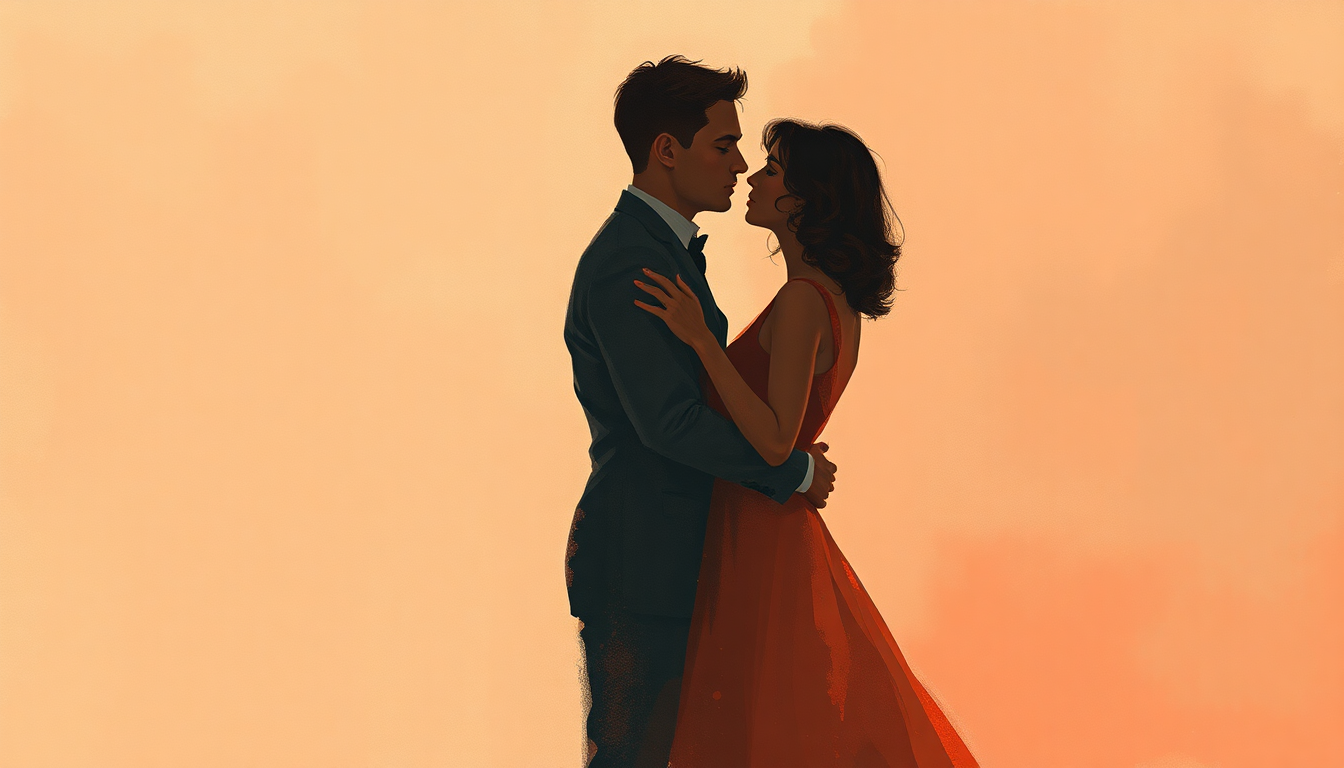 Fan-driven abstract illustration evoking the emotional arc of Save the Last Dance for Me by The Drifters