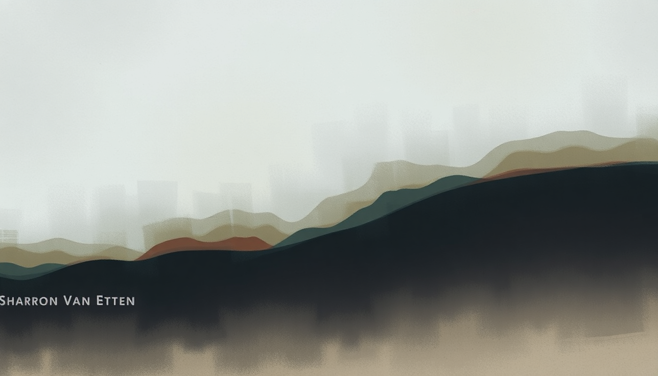 Fan-driven abstract illustration evoking the emotional arc of Save Yourself by Sharon Van Etten