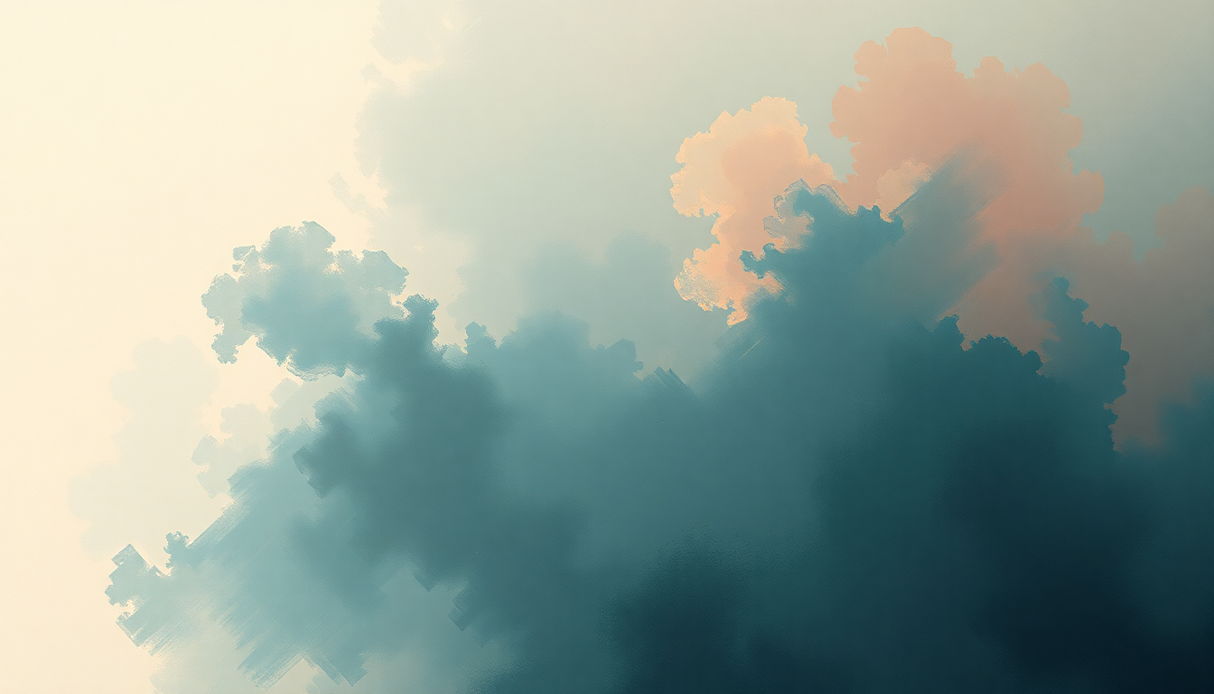 Fan-driven abstract illustration evoking the emotional arc of Say It by Flume