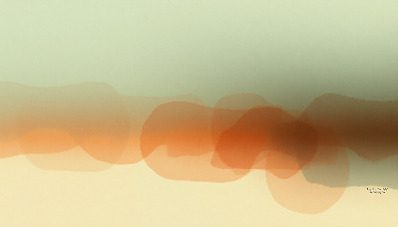 Fan-driven abstract illustration evoking the emotional arc of Scatterbrain by Radiohead
