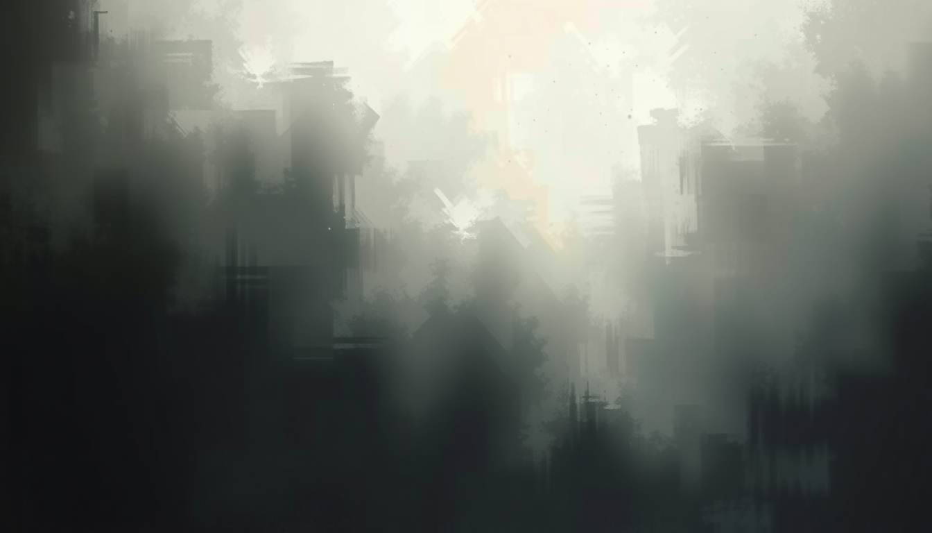Fan-driven abstract illustration evoking the emotional arc of Schism by Tool