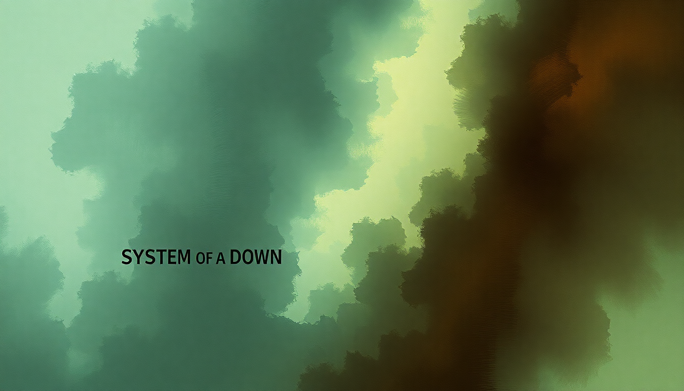 Fan-driven abstract illustration evoking the emotional arc of Science by System of a Down