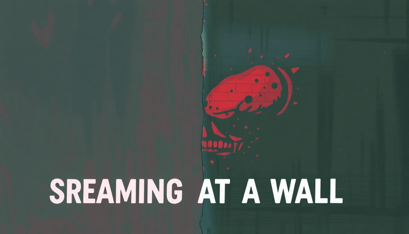 Fan-driven abstract illustration evoking the emotional arc of Screaming at a Wall by Minor Threat