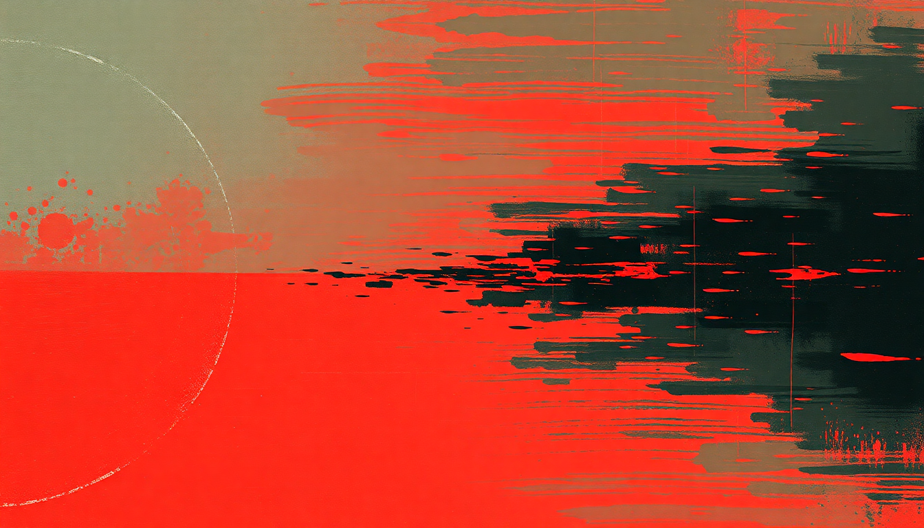Fan-driven abstract illustration evoking the emotional arc of Screwdriver by The White Stripes