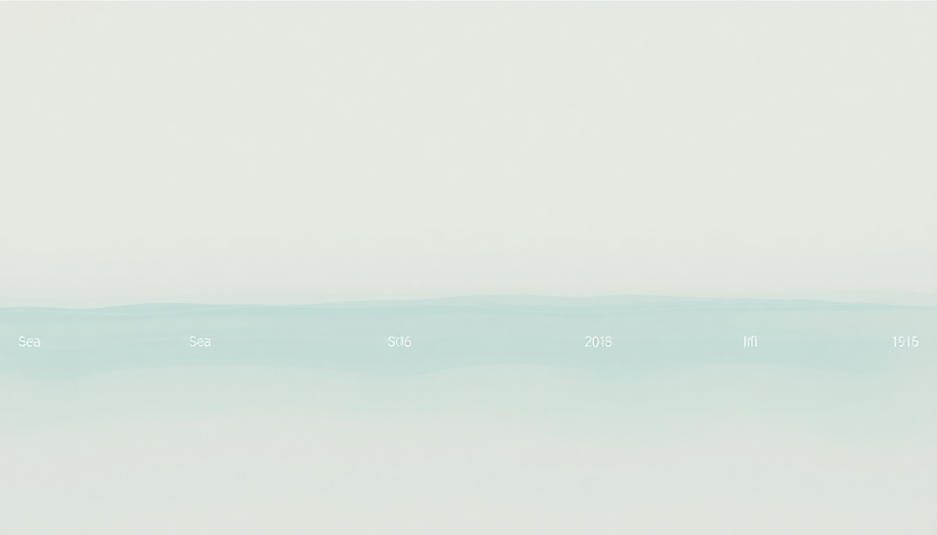 Fan-driven abstract illustration evoking the emotional arc of Sea as It Glimmers by Julie Byrne