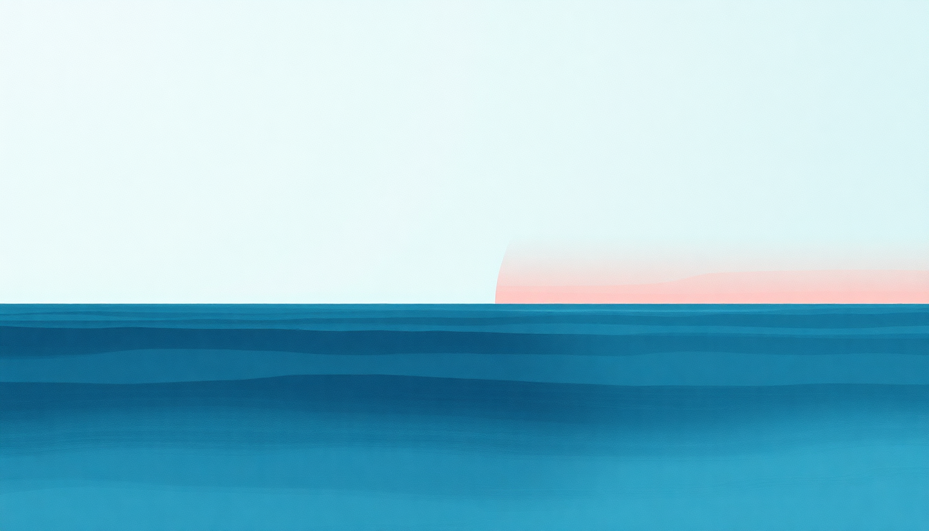 Fan-driven abstract illustration evoking the emotional arc of Sea by Codeine