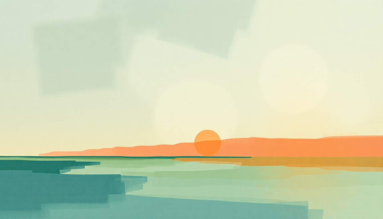 Fan-driven abstract illustration evoking the emotional arc of Sea of Love by The National