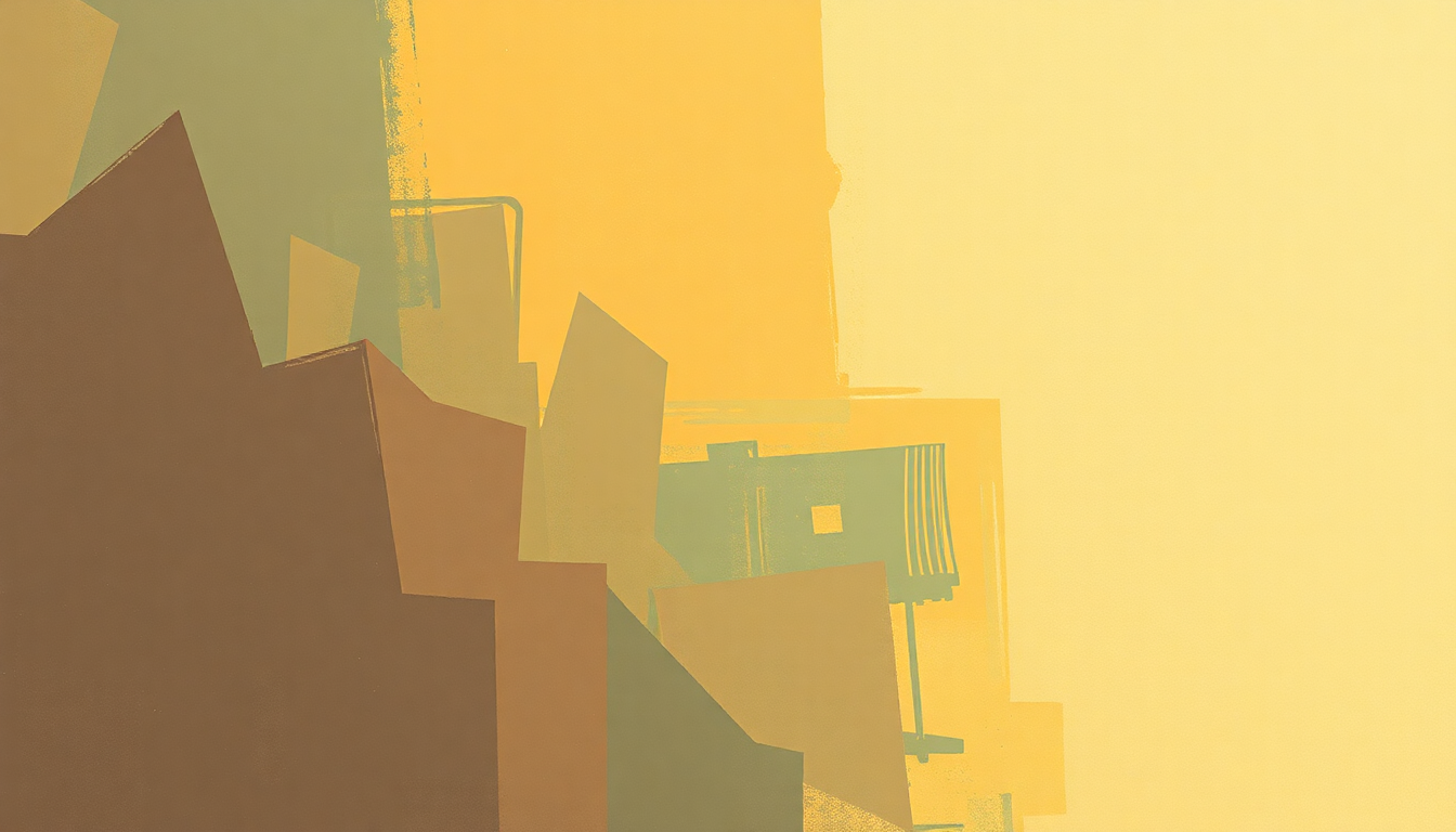 Fan-driven abstract illustration evoking the emotional arc of Searchin' by The Coasters