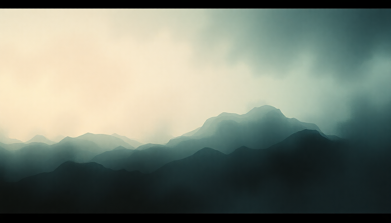 Fan-driven abstract illustration evoking the emotional arc of Searching with My Good Eye Closed by Soundgarden
