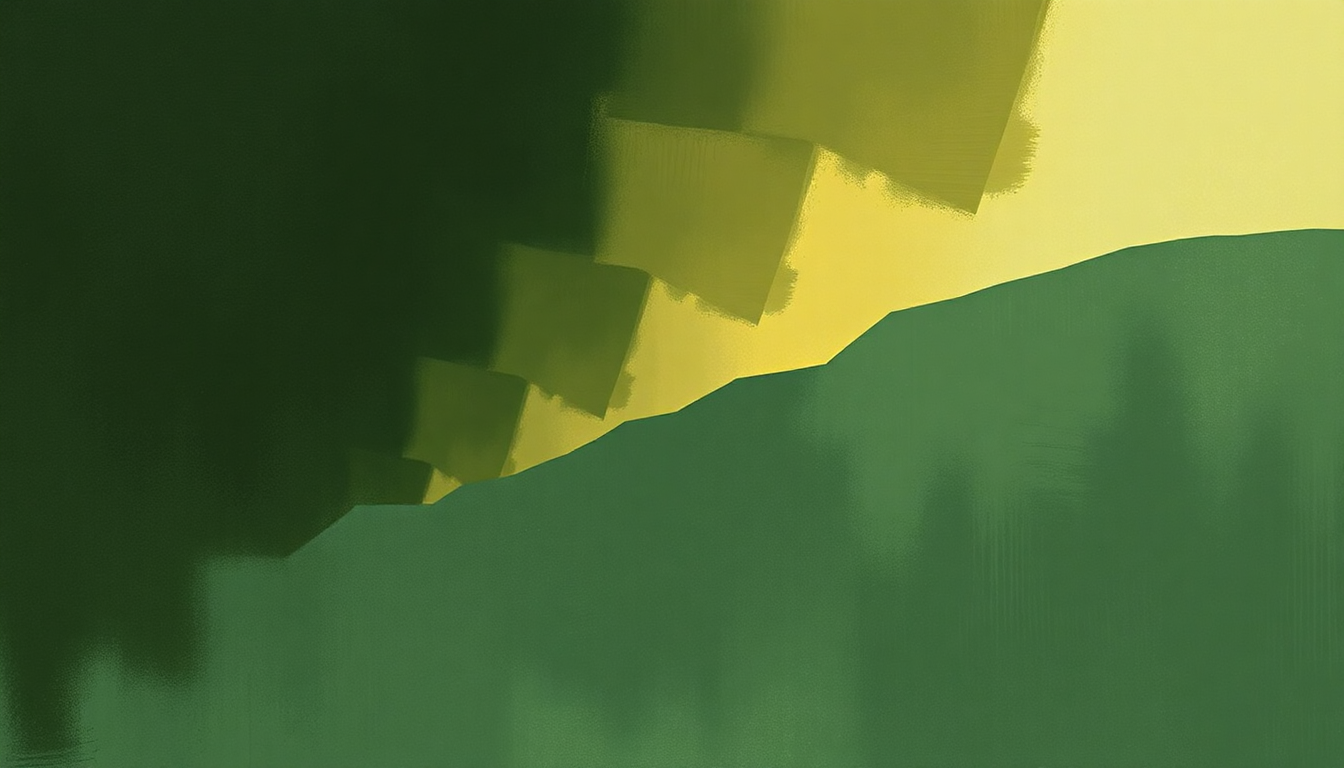 Fan-driven abstract illustration evoking the emotional arc of Seasons by Baroness