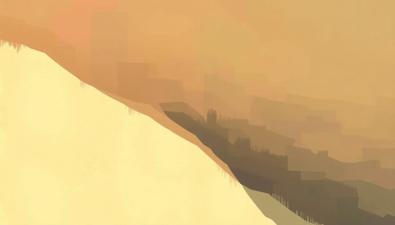Fan-driven abstract illustration evoking the emotional arc of Second Song by TV on the Radio