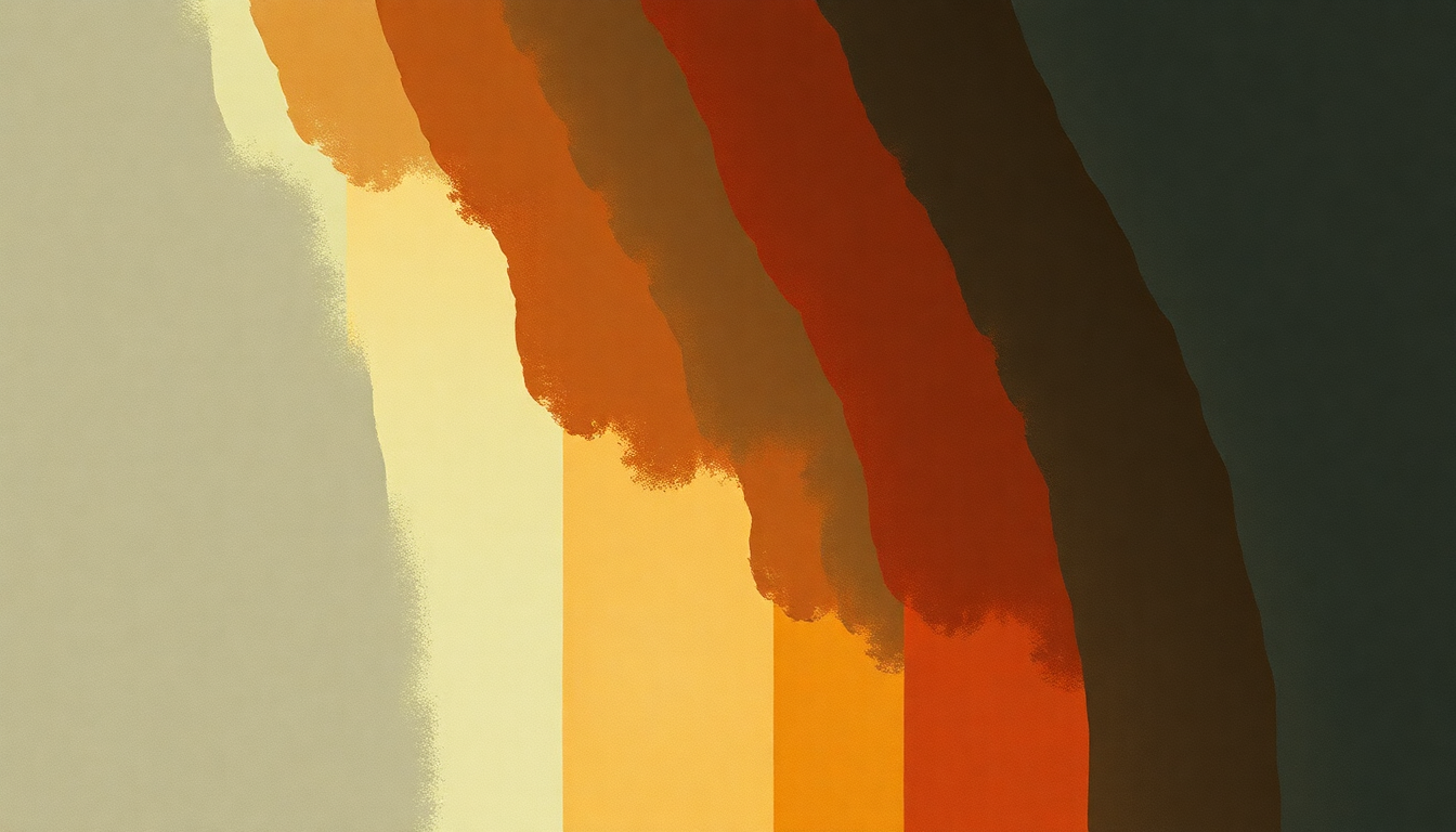 Fan-driven abstract illustration evoking the emotional arc of Secret World by Peter Gabriel