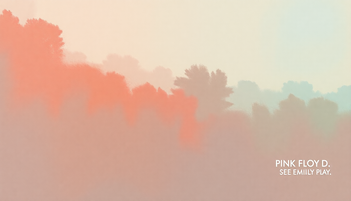Fan-driven abstract illustration evoking the emotional arc of See Emily Play by Pink Floyd