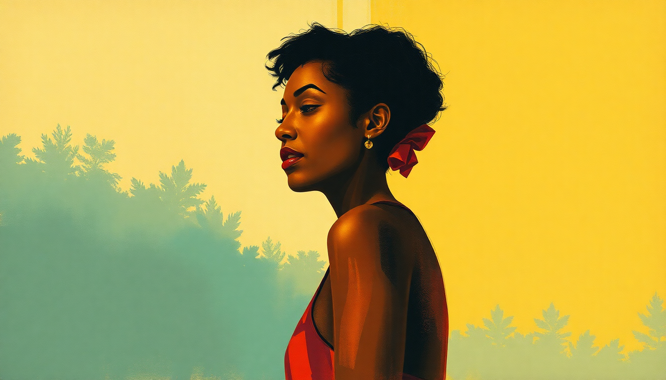 Fan-driven abstract illustration evoking the emotional arc of See-Line Woman by Nina Simone