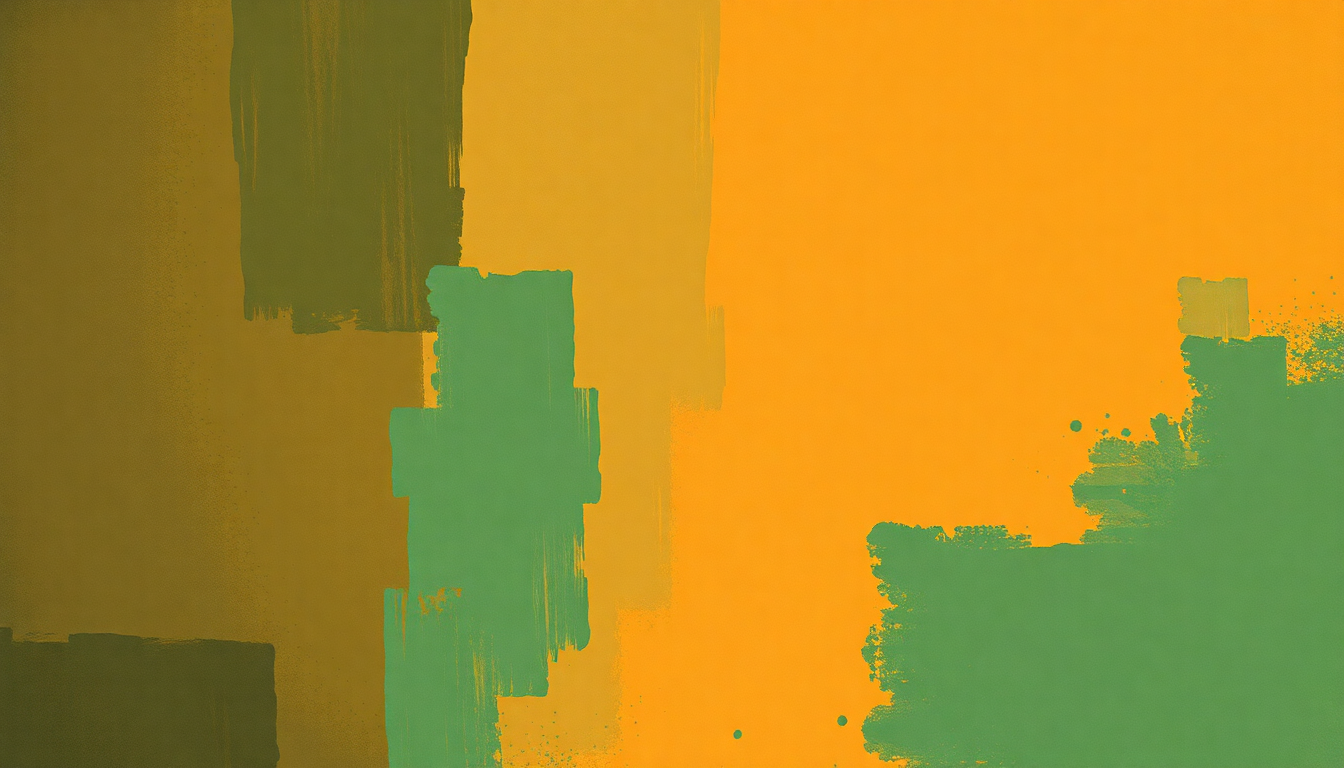 Fan-driven abstract illustration evoking the emotional arc of Self-Portrait in Three Colors by Charles Mingus