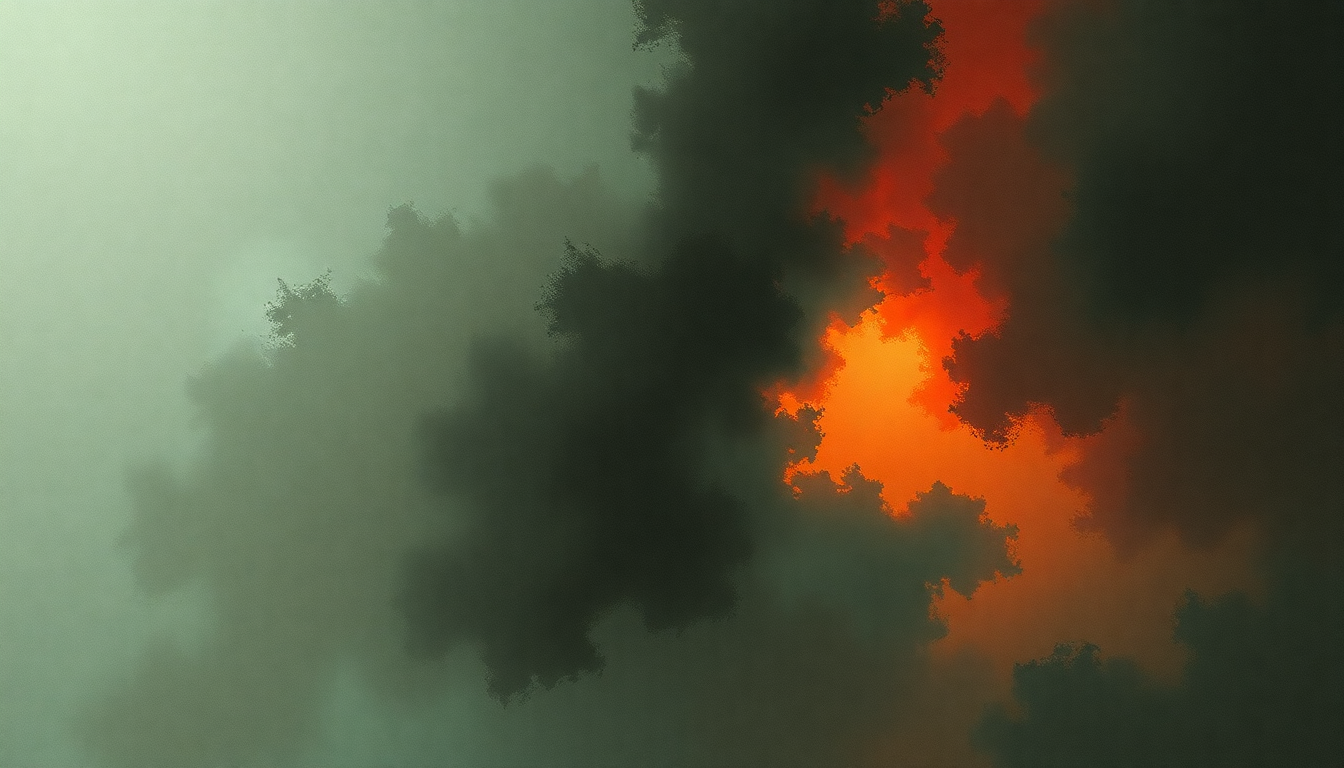 Fan-driven abstract illustration evoking the emotional arc of Separation Anxiety by Faith No More