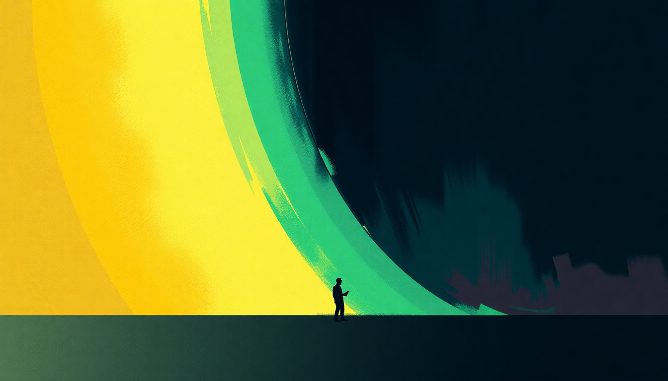 Fan-driven abstract illustration evoking the emotional arc of Set It Off by Big Daddy Kane