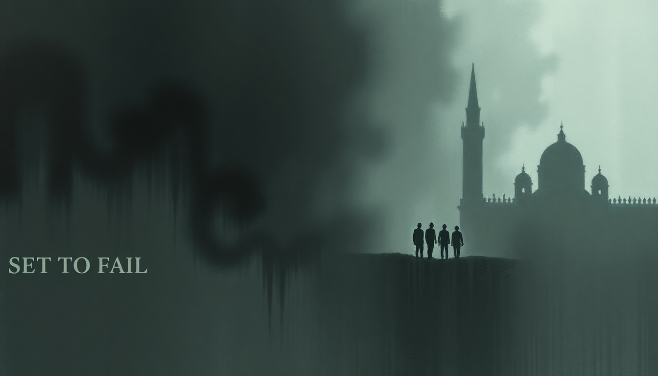 Fan-driven abstract illustration evoking the emotional arc of Set to Fail by Lamb of God