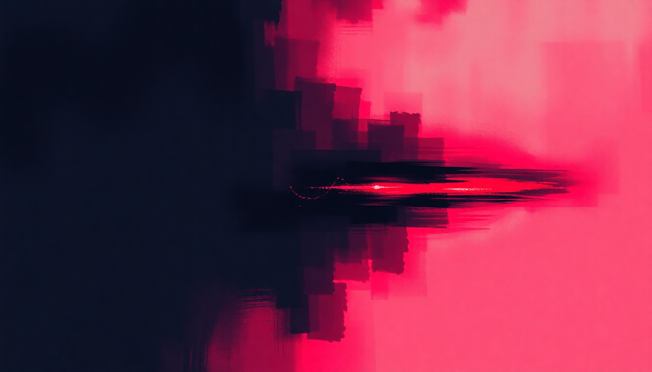 Fan-driven abstract illustration evoking the emotional arc of Severed Lips by Dinosaur Jr