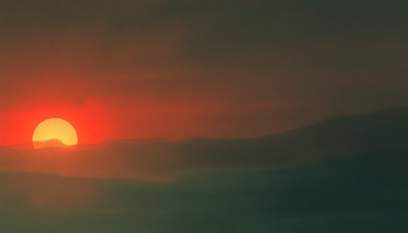 Fan-driven abstract illustration evoking the emotional arc of Shadow on the Sun by Audioslave