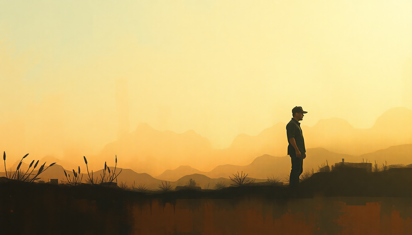 Fan-driven abstract illustration evoking the emotional arc of She Even Woke Me Up to Say Goodbye by Jerry Lee Lewis