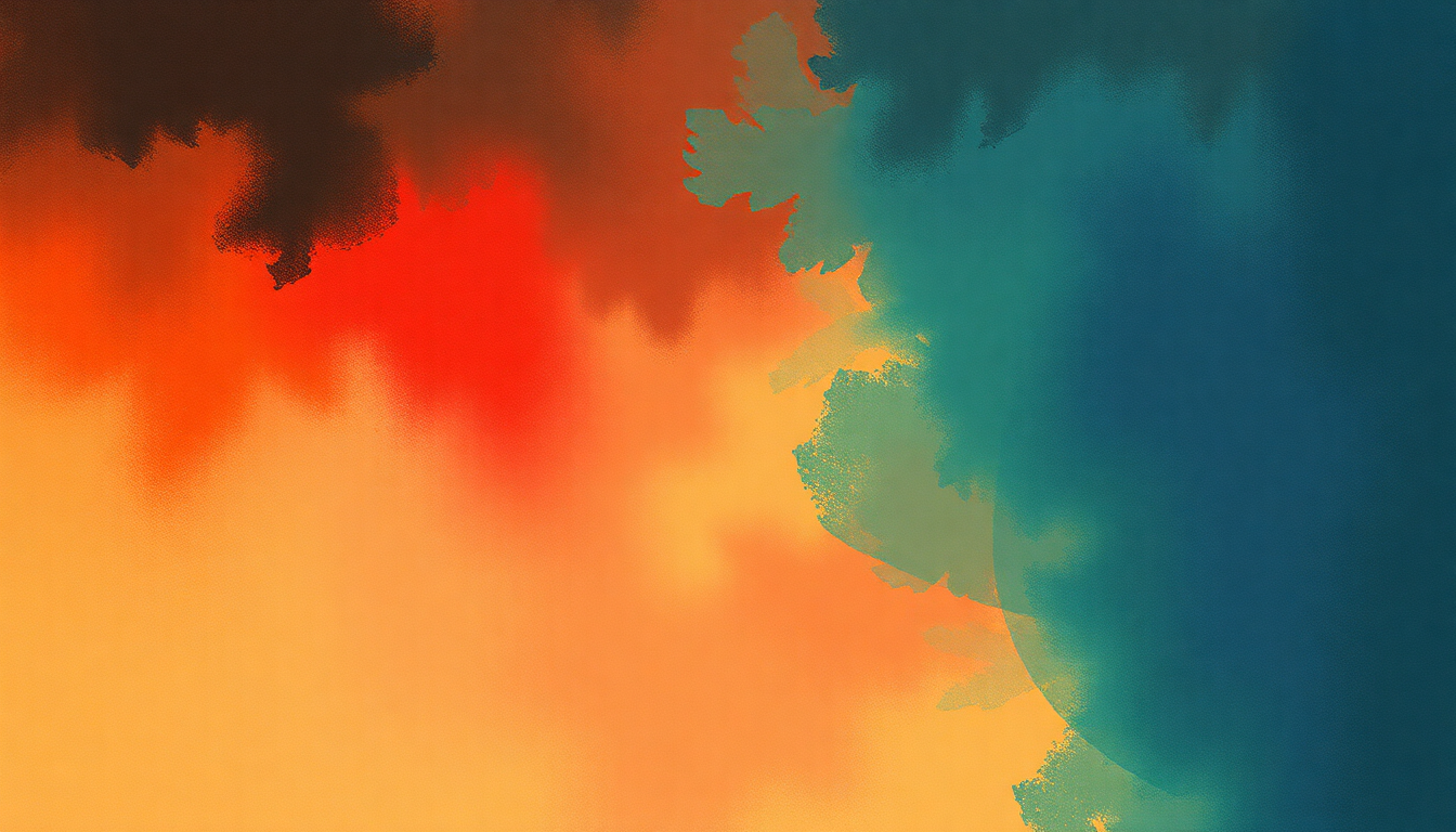 Fan-driven abstract illustration evoking the emotional arc of She's a Superstar by The Verve