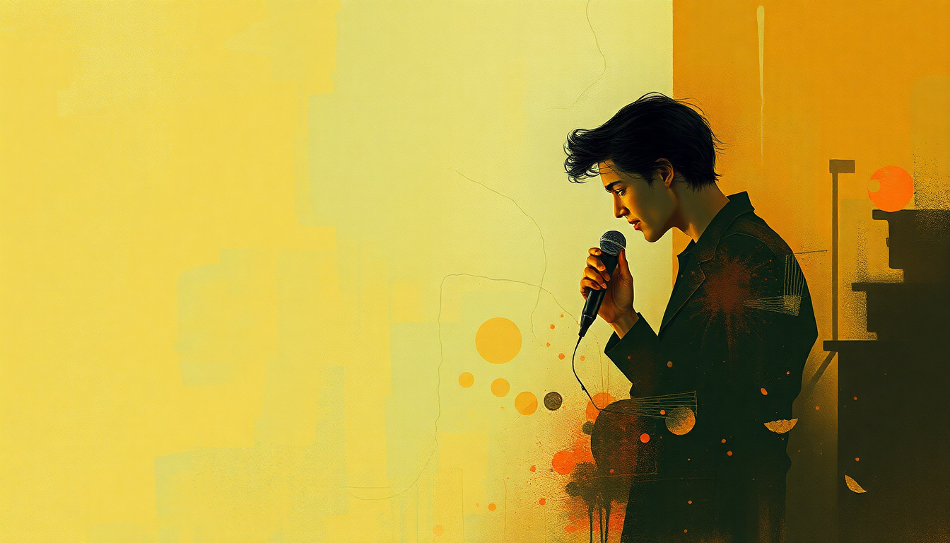 Fan-driven abstract illustration evoking the emotional arc of She's Got It by Little Richard
