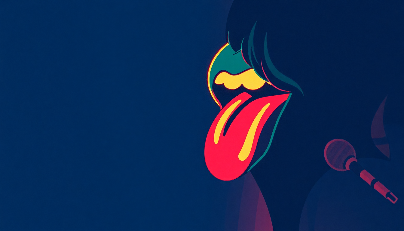 Fan-driven abstract illustration evoking the emotional arc of She Was Hot by The Rolling Stones