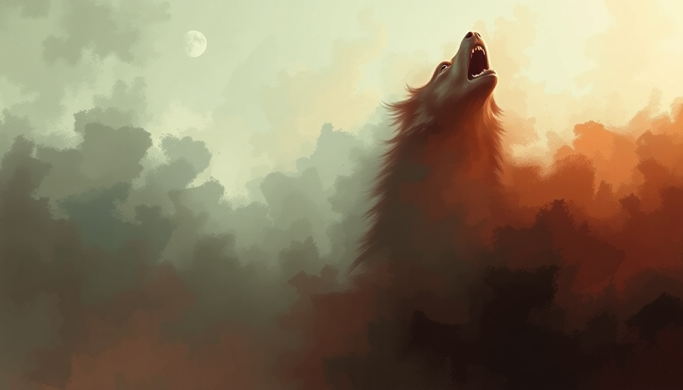 Fan-driven abstract illustration evoking the emotional arc of She Wolf by Shakira