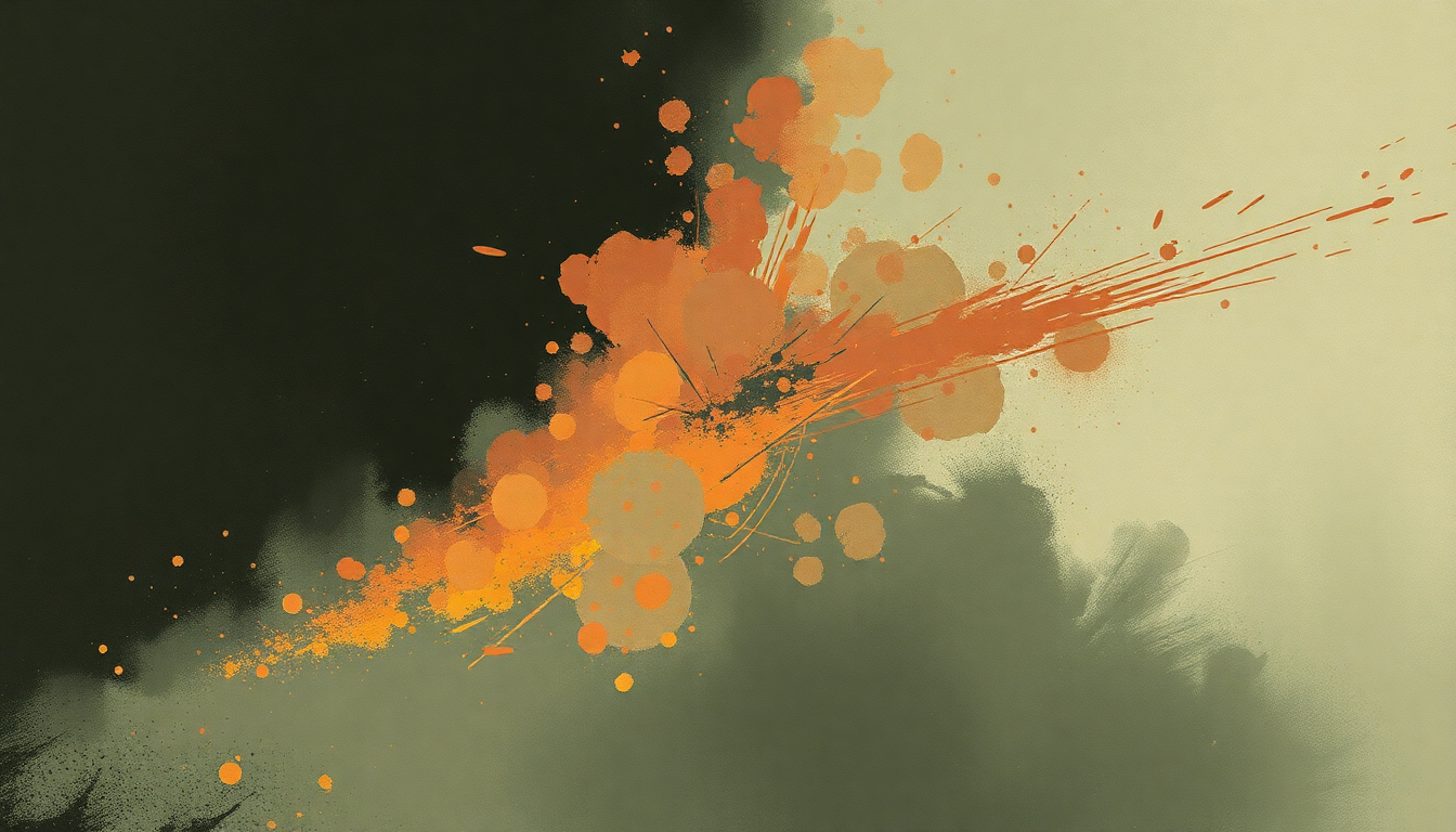 Fan-driven abstract illustration evoking the emotional arc of Sheela-Na-Gig by PJ Harvey